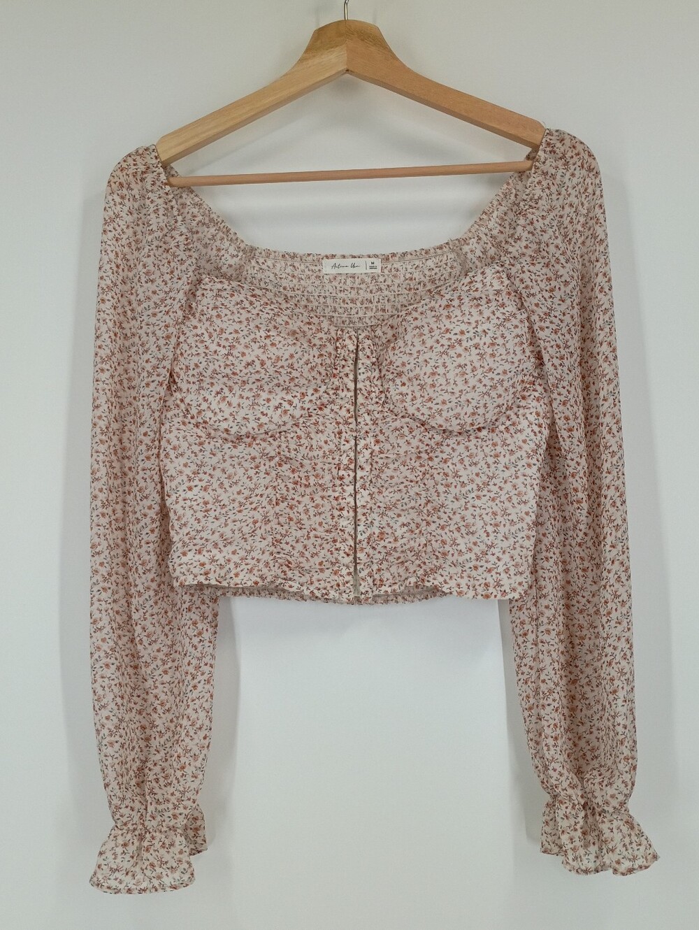 Active USA Bustier Chiffon Floral Top